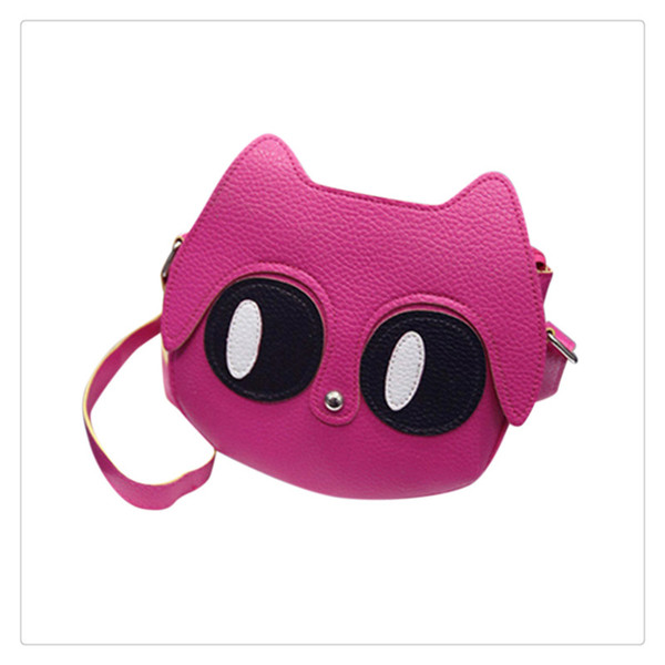 Cute Cartoon Cat Women Bag Small Over Shoulder Handbags Lady Crossbody Bags Baby Girl Mini Phone Handbag