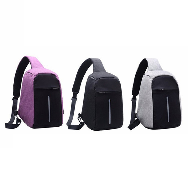 2019 spring and summer new anti-theft chest bag leisure man cross simple wind nylon cloth waterproof bag