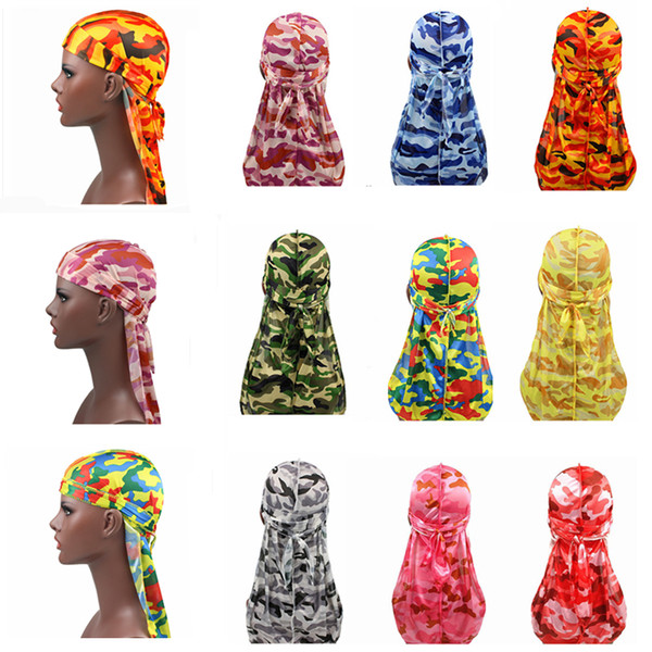 brand Durags Designer Durag Men Turban Bandana Headwear Headband headwrap Pirate Hat Cap mens Biker Caps Hats Hair Accessories