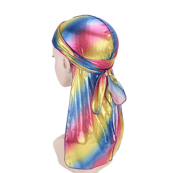 Fashion tendency high quality durag imitated silk fabric new arrival wholesale custom silky durag silk durag