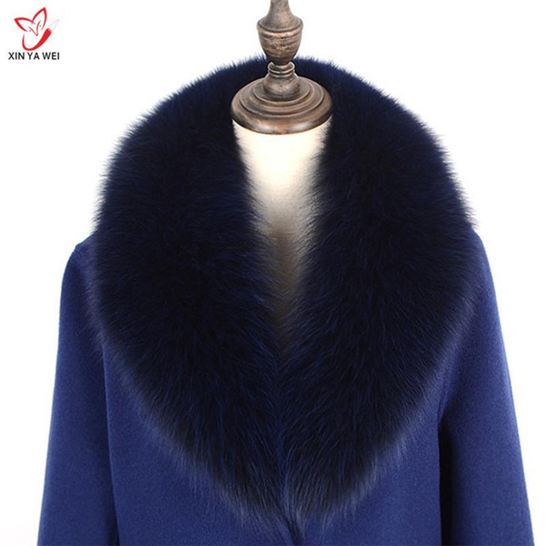 Women New Real High Quality Fur Collar Multicolor Shawl Collar Fur Female Fashion Autumn And Winter Warm Shawl Scarves