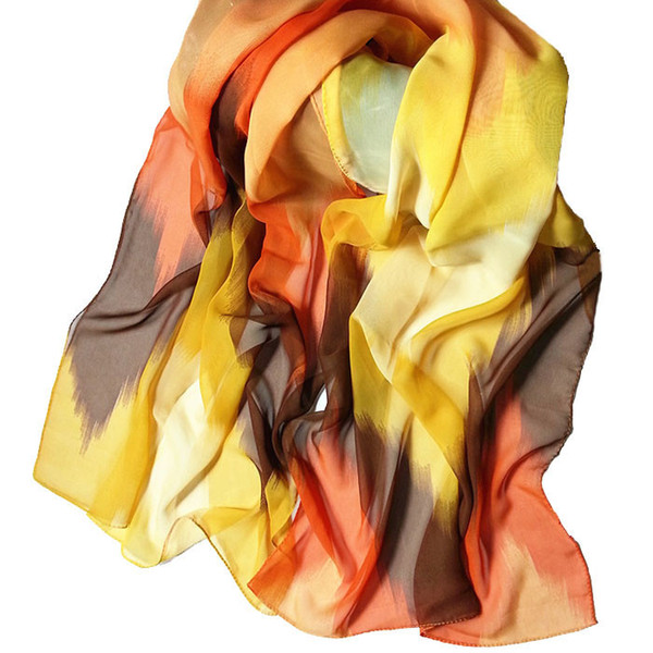 Women Fashion Chinese Ink Style Wrap Fashion womens Lady Shawl Chiffon Scarf Scarves Bohemian style Ladies scarf