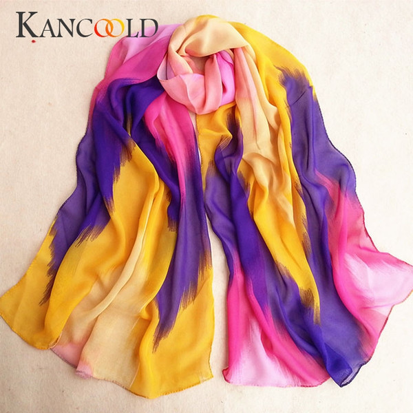 KANCOOLD Scarf Women Fashion Chinese Ink Style Wrap Lady Shawl Chiffon Scarves Print Autumn winter Casual scarf women 2018Nov1