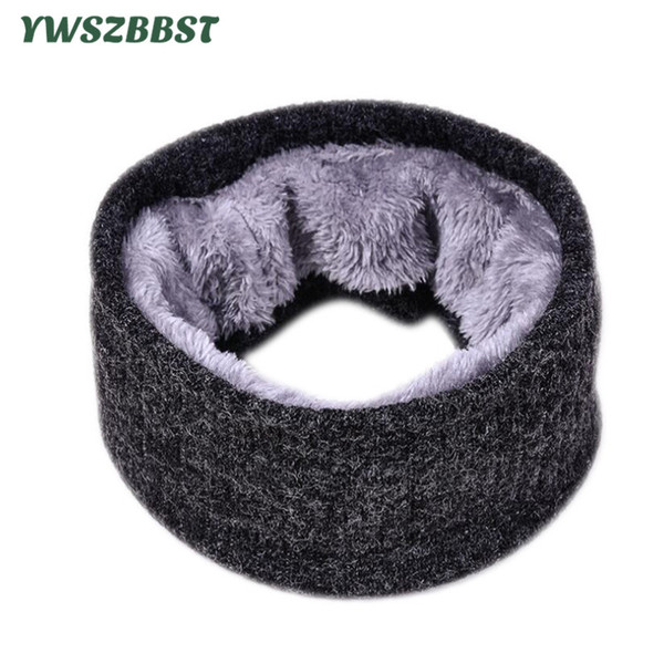 New Autumn Winter Women Crochet Scarf Ring Men Winter Scarves Plus Velvet Wool Scarf Collar Adult Knitted Neck Unisex