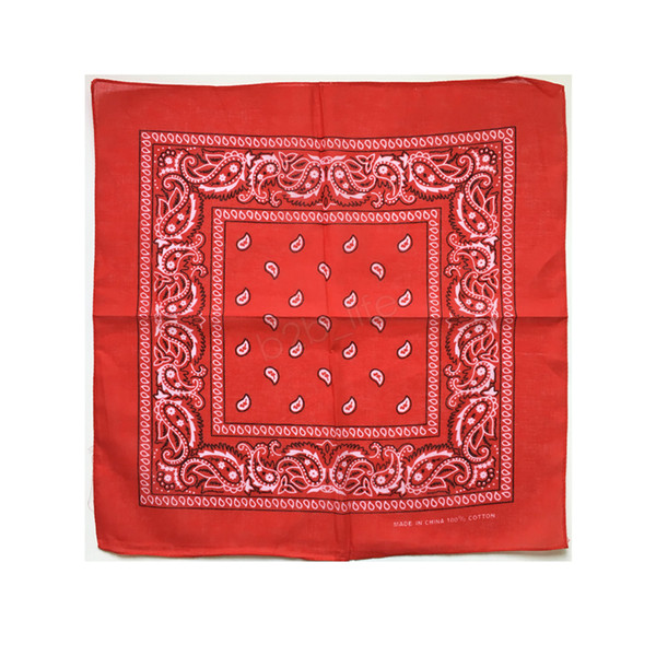 55*55CM Paisley Bandana Double Side Head Wrap Scarf Wristband Magic Headband Hip Hop Multifunctional Wristband Headscarf LJJA2940-14