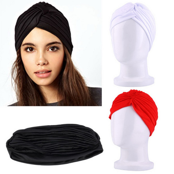 Wholesale Headband Full Head Cover Turban Head Wrap Hair Loss Yoga Hat Bandana Scarf