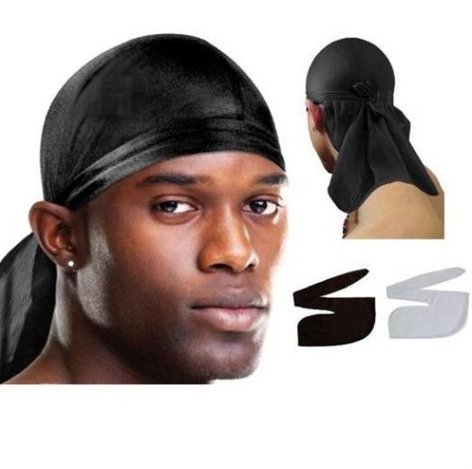 summer Bandana Durag DU-RAG Satin Noir Caps Hip Hop Rap Cap Do-Rag Sports Unisex Head Scarf men head scarf dancer DJ street scarf