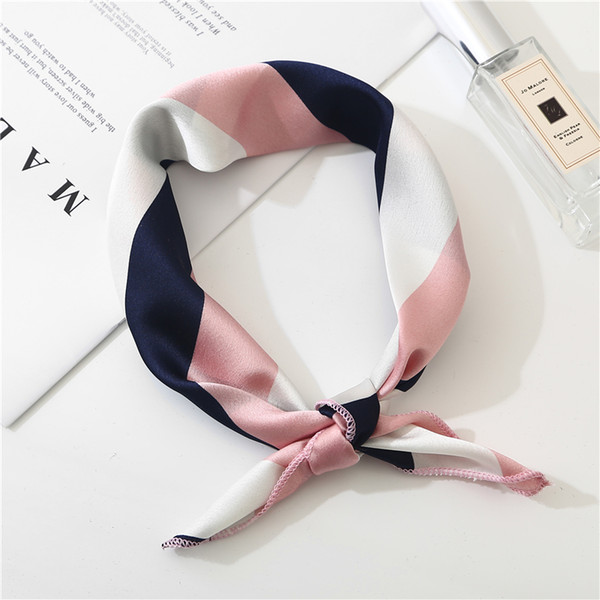 2019 new spring summer women scarf small size silk scarves square NeckerChief office lady scarves spring shawls 50*50cm