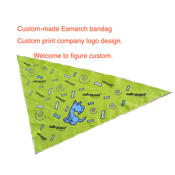 Custom-made Esmarch bandage Pet turban football scarf baby face towel female decorative scarves can print design wholesale