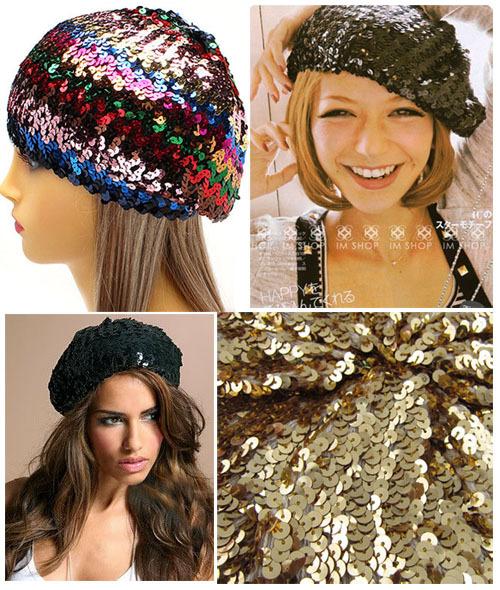 2015 Lady Fashion Sequins caps fashion hip-hop party cap Belly Dance Jazz props belly dance cane dance hat dance club Stage Wear D693J