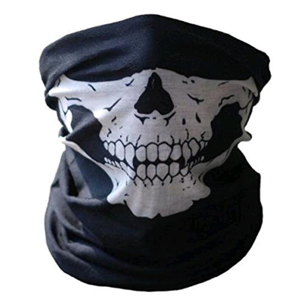 Hot sale Unisex Halloween Cosplay Scarves and Wraps Bicycle Ski Skull Half Face Mask Ghost Scarf Bandanas