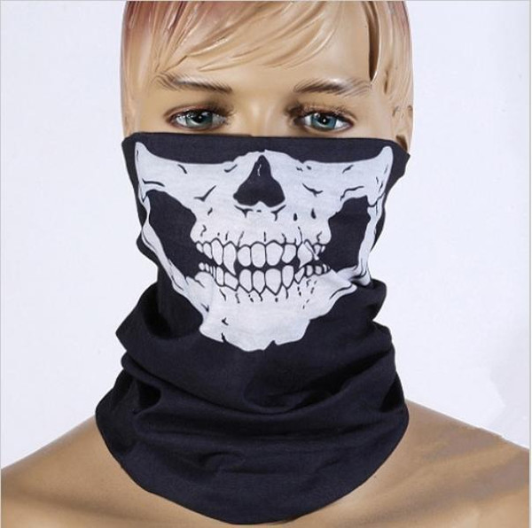 Skull Half Face Mask Scarf Bandana Bike Motorcycle Scarves Scarf Neck Face Mask Cycling Cosplay Ski Biker Headband