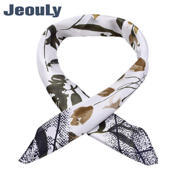 Free shipping Women Square Scarf 70x70 Handkerchief Ink painting Printed Neck Scarves Headbands autuam Small blanket Bandana