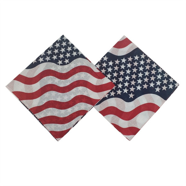 American Flag Bandana Printing Wrist Towel Outdoor Headscarf Creative Two Styles Flexible Portable 2 5zg F1