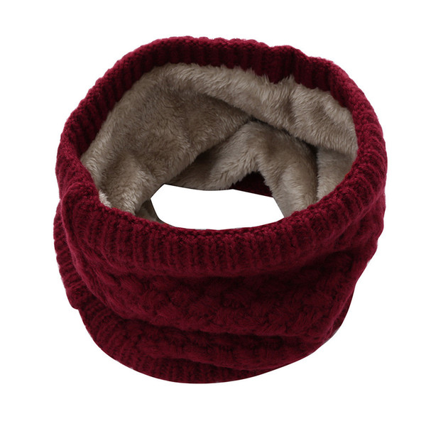 Fashion Man Winter Warm Scarf Wome Bufanda Thickness Knitted Collar Knit Neck Circle Scarf Cowl Loop Snood Shawl