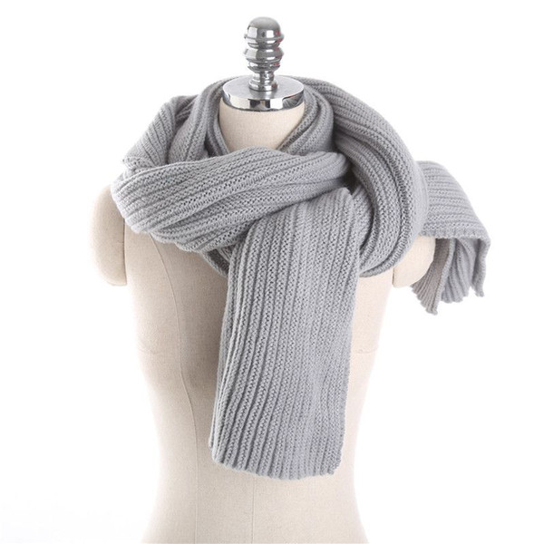 Women Solid Winter Scarfs Female Knitted Long Warm Scarves Neck Warmer 200 CM