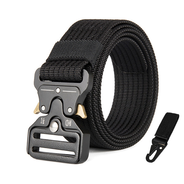 3.8cm Mountaineering nylon tactical belt male outdoor sports cobra canvas woven multifunctional belt with ten colors optional