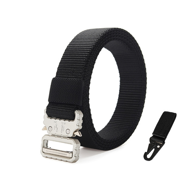 2.5cm New narrow version outdoor sports cobra tactical drop belt youth zinc alloy buckle belt army fan training nylon belt