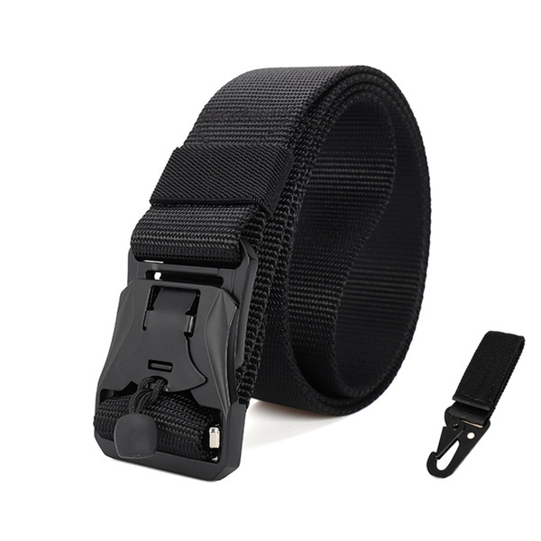 3.8cm Camouflage Men's Nylon Military Tactical Belt Magnetic Buckle Quick Release Breathable and Comfortable Adjustable Belt