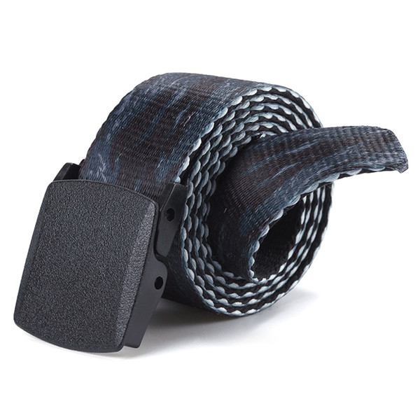 No metal can cut canvas belt POM environmental protection material buckle canvas belt office business special belt