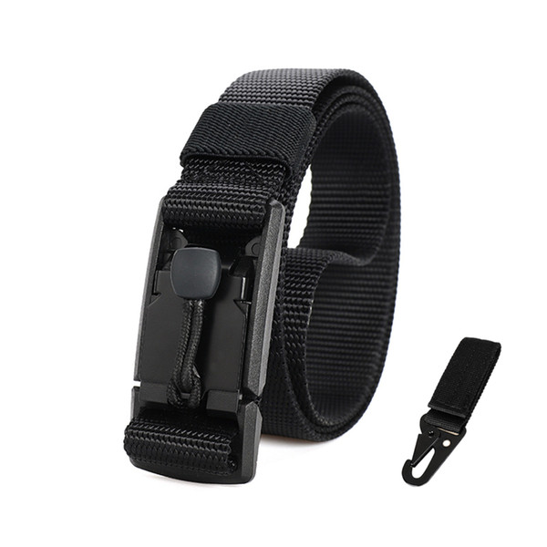 2.5cm alloy magnetic buckle tactical belt men's cobra outdoor non-hole belt youth military training camouflage belt