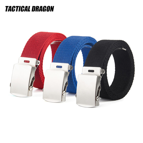 8 Color Trend Fashion Unisex Student Belt 33mm Thickened Roller Buckle Canvas Belt Kids Belt