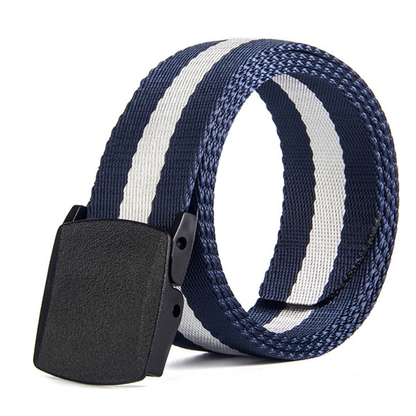 3.8cm Outdoor No metal can cut nylon belt POM environmental protection material buckle canvas belt office business special belt