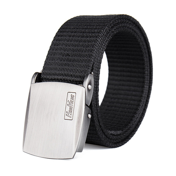 Trading company Smooth buckle Nylon belt outdoor training automatic buckle belt thick wear-resistant custom logo army belt tactical