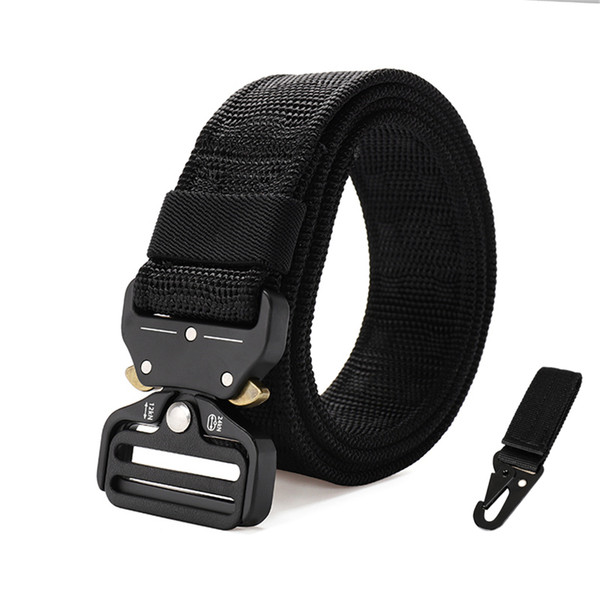 3.8cm Tactical Dragon Zinc alloy 07 thick Cobra tactical belt outdoor training camouflage belt nylon braided sports belt