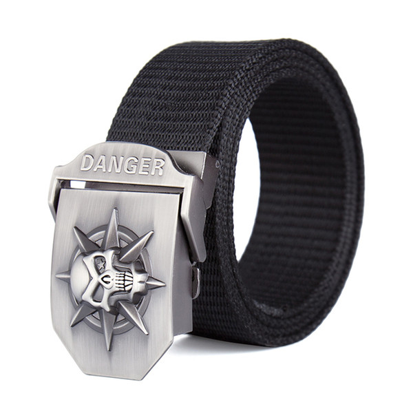 Trading company Nylon belt outdoor training automatic buckle belt thick wear-resistant custom logo army belt tactical