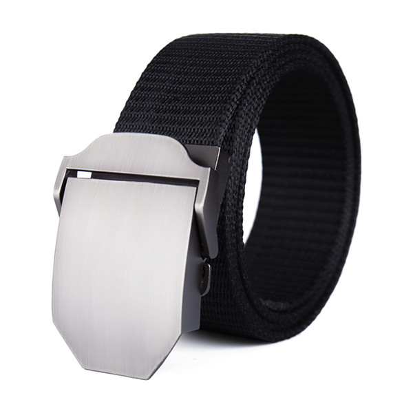 Trading company Smooth surface Nylon belt outdoor training automatic buckle belt thick wear-resistant custom logo army belt tactical