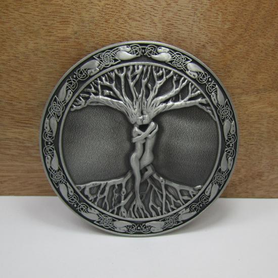 BuckleHome Love tree buckle with pewter finish 3 colors available FP-02100 with continous stock free shipping