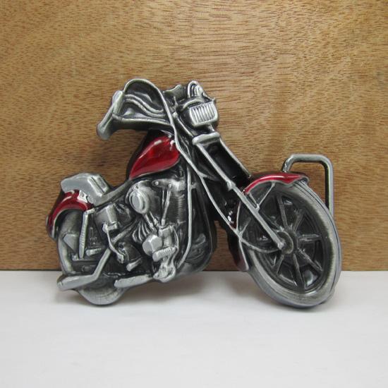 BuckleHome motor belt buckle with two colors with pewter finish FP-02666 free shipping