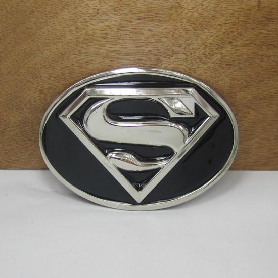 BuckleHome zinc alloy superman belt buckle with silver finish 3 colors available FP-02000 with continous stock free shipping