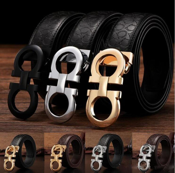 2018 Hot luxury belts designer belts for men buckle belt male chastity belts top fashion mens leather belt wholesale dropshipping