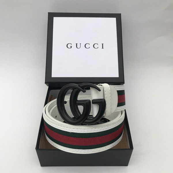 GUCCI Big large buckle genuine leather belt with box designer belts men women high quality new mens belts luxury belt free shipping