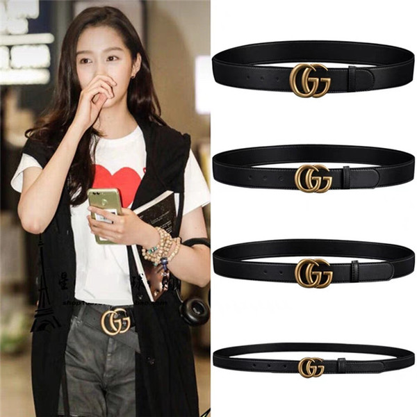 HOT sale66g buckle belt wide with double alphabet buckle real picture 100-125cm GOOD QUALITY as a gift