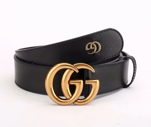 New designer designs new high quality belt leather letters buckle trend leisure belt for both men and women