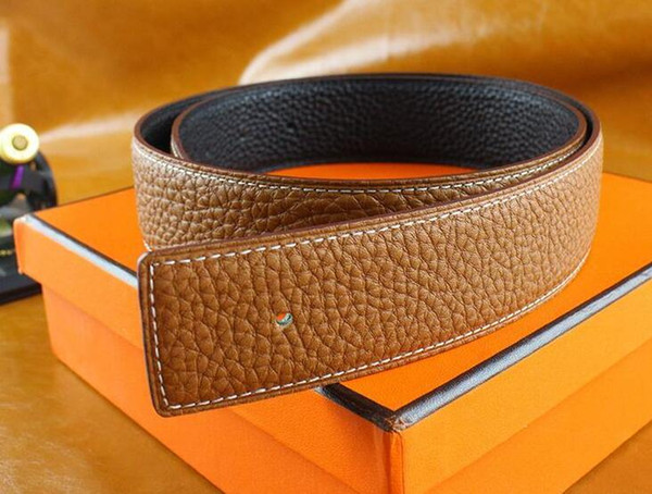 2017 Smooth buckle belts for men designer belts men high quality leather luxury belt men Free shipping