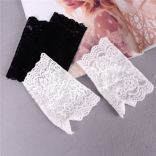 Fashion White Lace Short Wedding Bridal Gloves Wedding Accessories Luva De Noiva