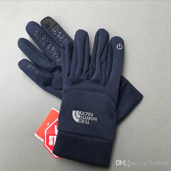 TN FMen and women outdoor sports warm Touch Screen gloves free shipping