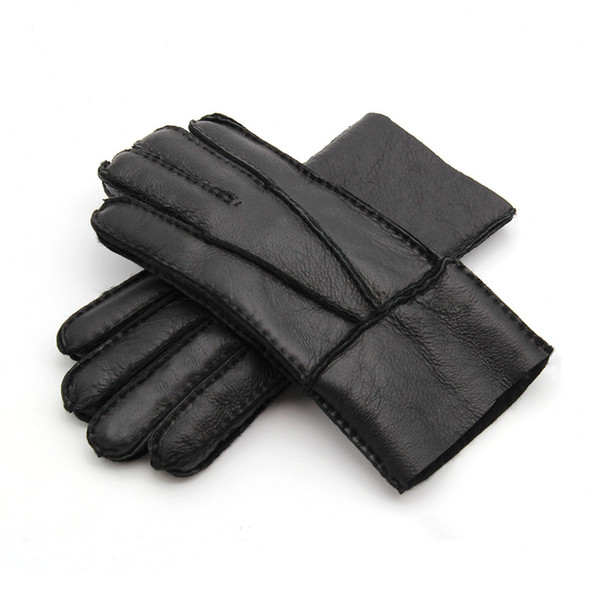 Free Shipping - Men's Leather Gloves Warm Gloves Men's wool gloves Quality Assurance