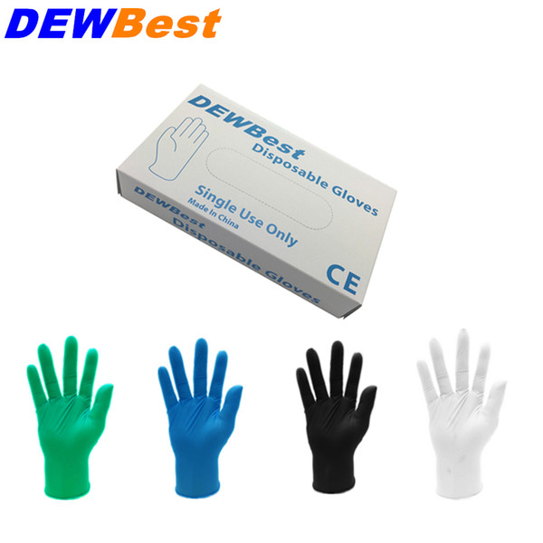 DEWBest Free shipping high quality Black Nitrile Gloves Disposable Nitrile Oil and Acis Wholesale Industrializationd Latex Glove D18110705