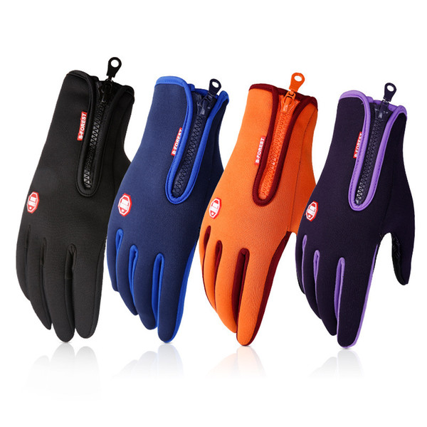 New Touch Screen Gloves Winter Windproof Waterproof Warm Glove Outdoor Riding Sport Five Fingers Gloves Drop Ship 010088