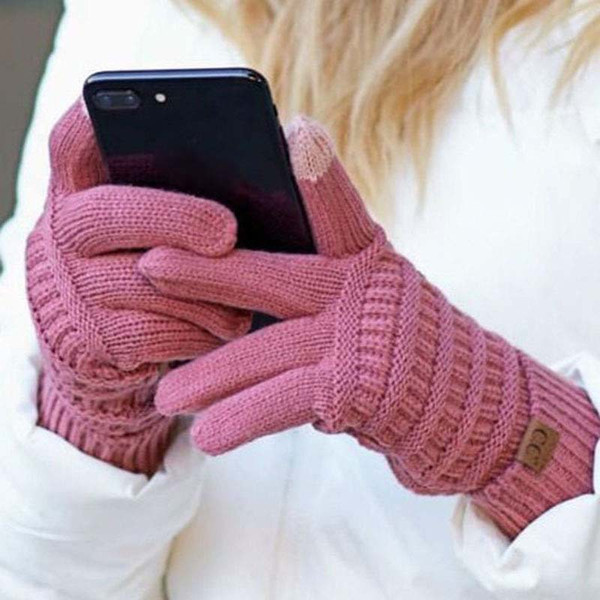 asexual Wool knitted gloves warm fashion couple gloves man and woman touch screen gloves in autumn and winter