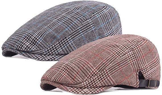 Mens Womens Colored Plaid Longshoremans Flat Driving Hunting Golf Cabbie Caps Combination Irish Ivy Outdoor Newsboy Hat Free Shipping