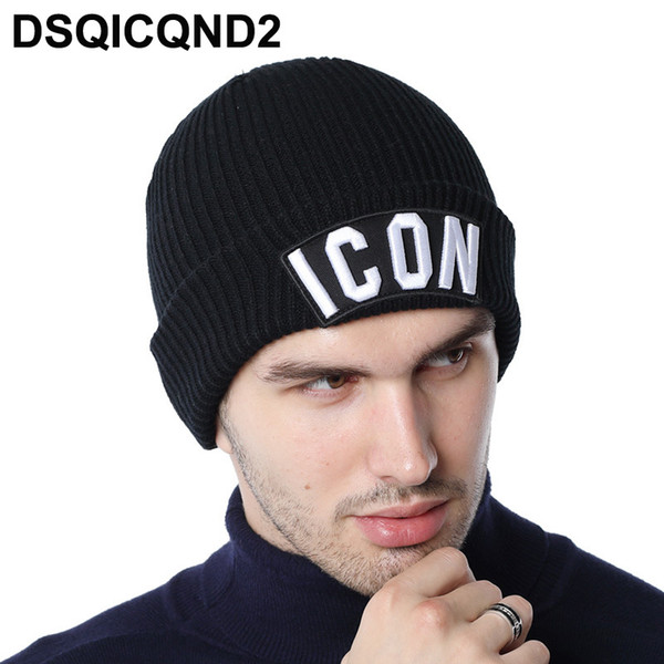 2019 New Men's Women's Ski Boots D2 ICON High Quality Knitted Winter Hat Mauve Men's Hat Dad Hats Scarf Hat Warm Baggy Beanies Knit