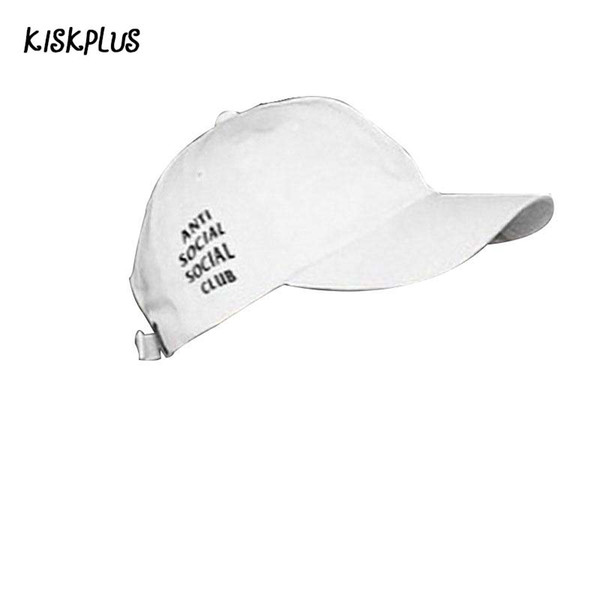 Wholesale- KISKPLUS Baseball Cap - Side Letter Baseball Cap Flat-brimmed Hat Brimmed Hat Cap Women Tide Bend #1857545