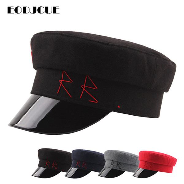 2019 New Fashion Hat Cap Women Casual Streetwear Flat Cap Elegant Solid Autumn Winter Warm Beret Hat Female Wholesale