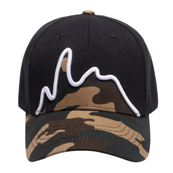 New embroidered camouflage baseball cap for men casual sun shade cap